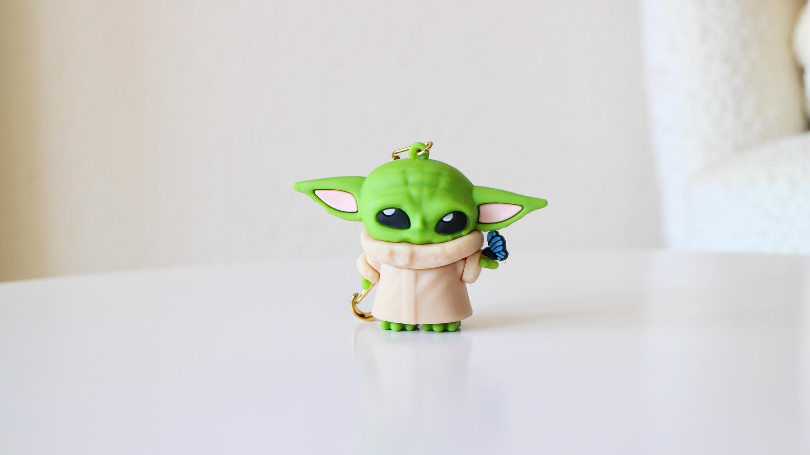 スター・ウォーズ マスター・ヨーダ キーホルダー、ゴールドステンレス