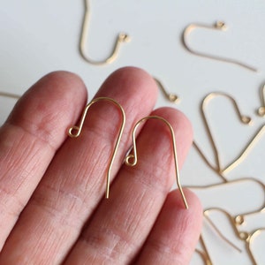 6 earrings supports hooks simple hooks in gold stainless steel 27 x 14 mm to personalize to embellish