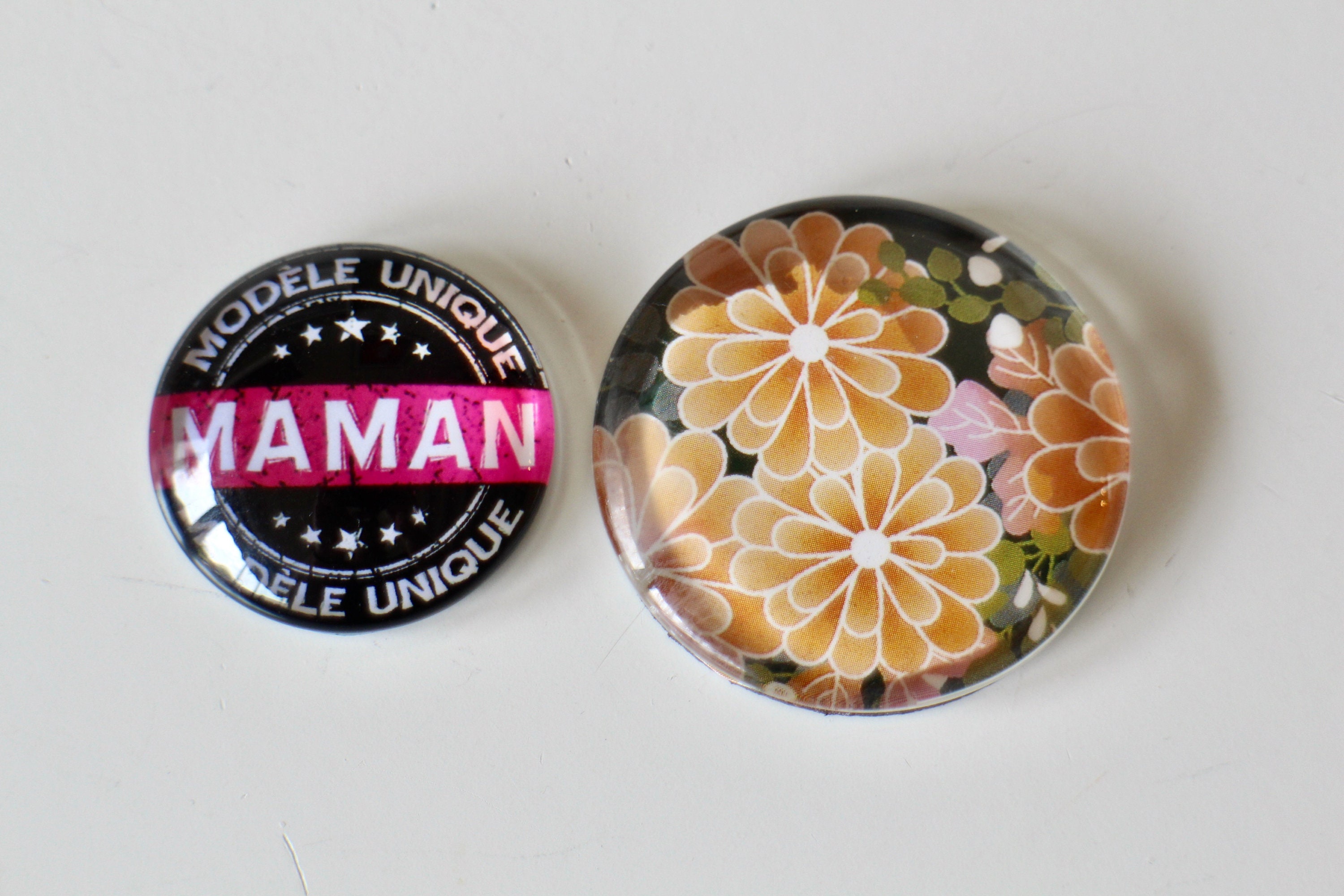 2 Aimants Ronds Fait-Main