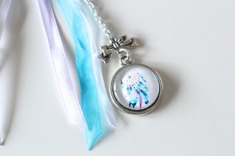 Indian silver purple bag jewel silver charm ribbons Handmade