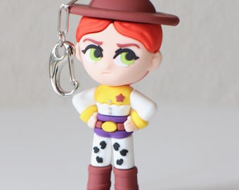 Toy Story Jessie Keychain in Silver Stainless Steel, Handmade - Etsy