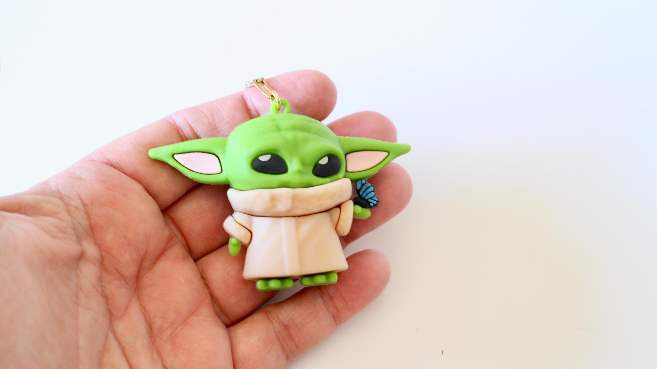 スター・ウォーズ マスター・ヨーダ キーホルダー、ゴールドステンレス 