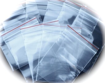 100 Sacchetti Trasparenti Richiudibili &ndash; 3x4 Pollici &ndash; 2 Mil &ndash; Plastica Con Zip &ndash; Reloc