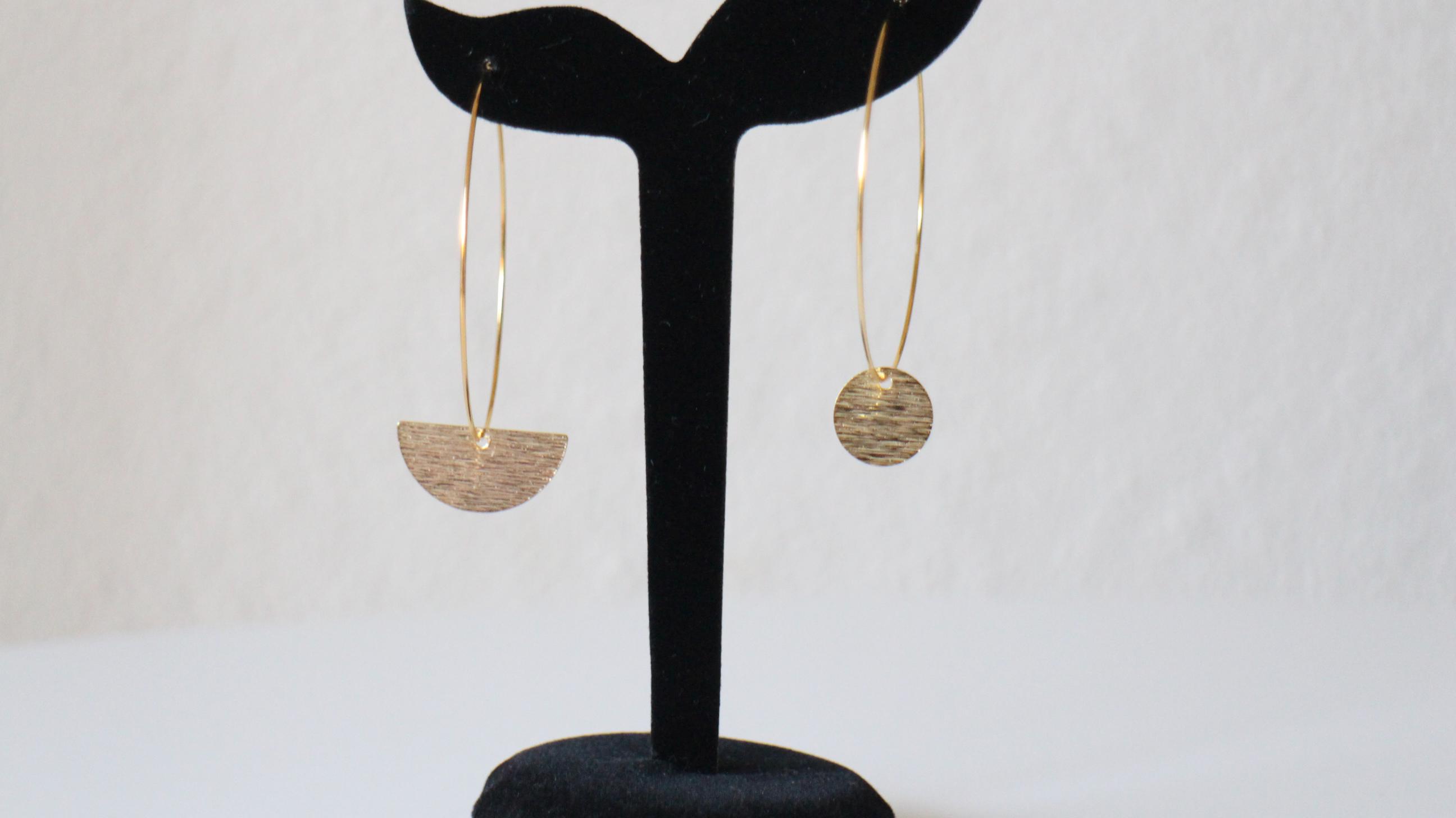Orecchini in acciaio inossidabile a cerchio 20mm oro