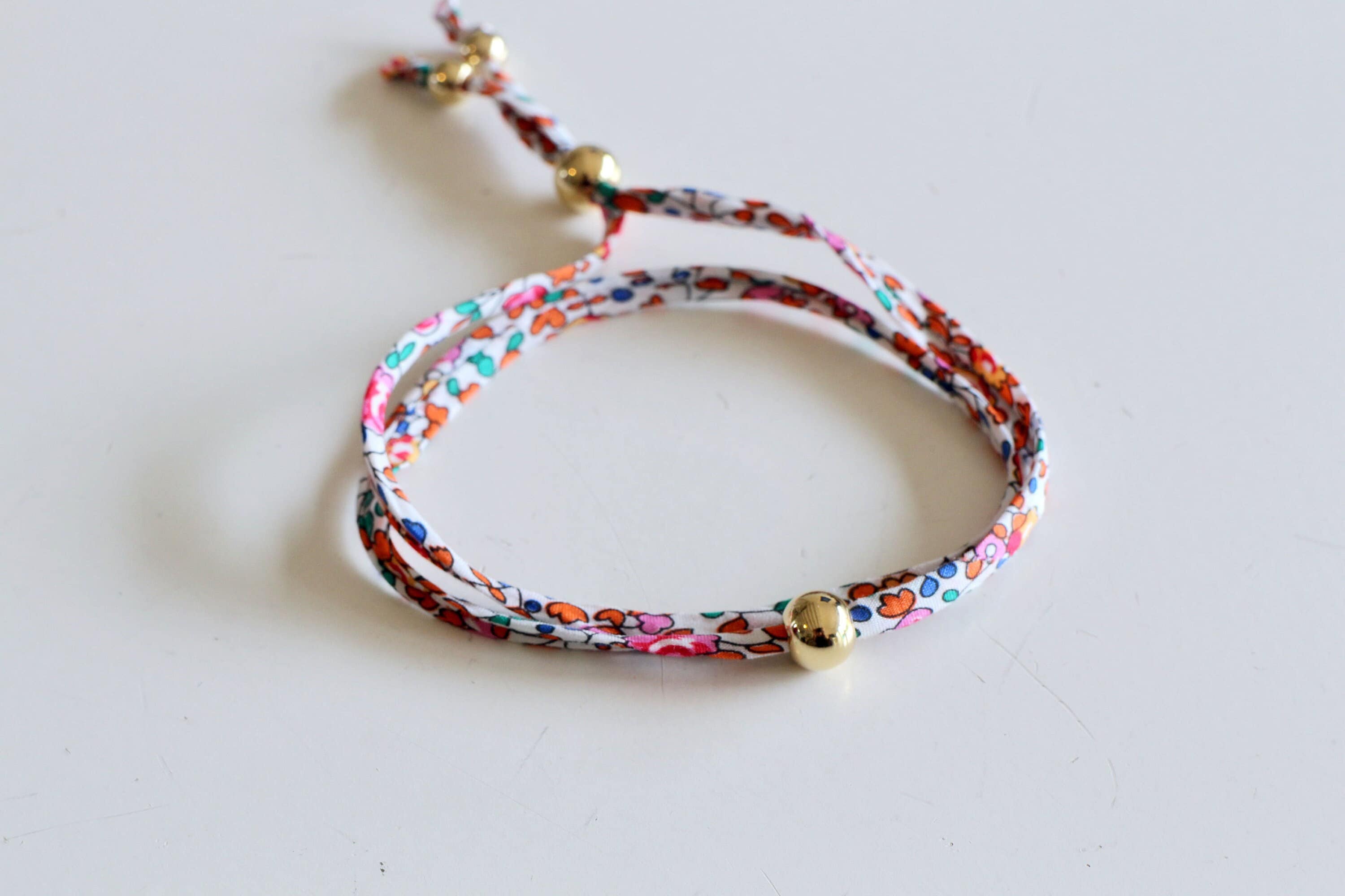 Pulsera Liberty Éloise y acero inoxidable dorado hecha a mano