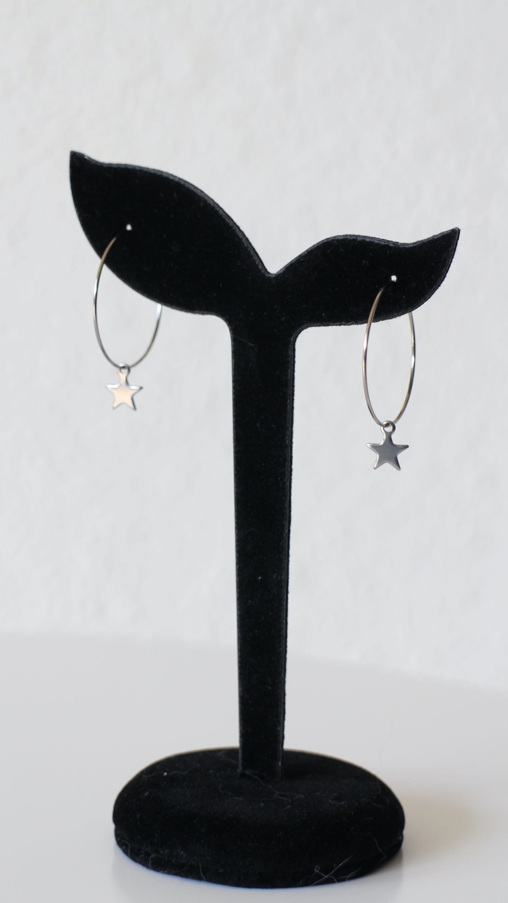 Orecchini A Cerchio A Stella In Acciaio Inossidabile – Donne, Design Esagerato 5 Cm – Confezione Regalo - 2