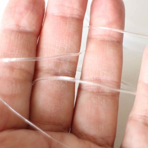 10 mètres de fil nylon élastique invisible transparent 1 mm