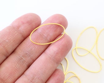 10 anneaux ovales fermés connecteurs breloques en laiton doré 30 x 16 mm pour réaliser vos créations bijoux