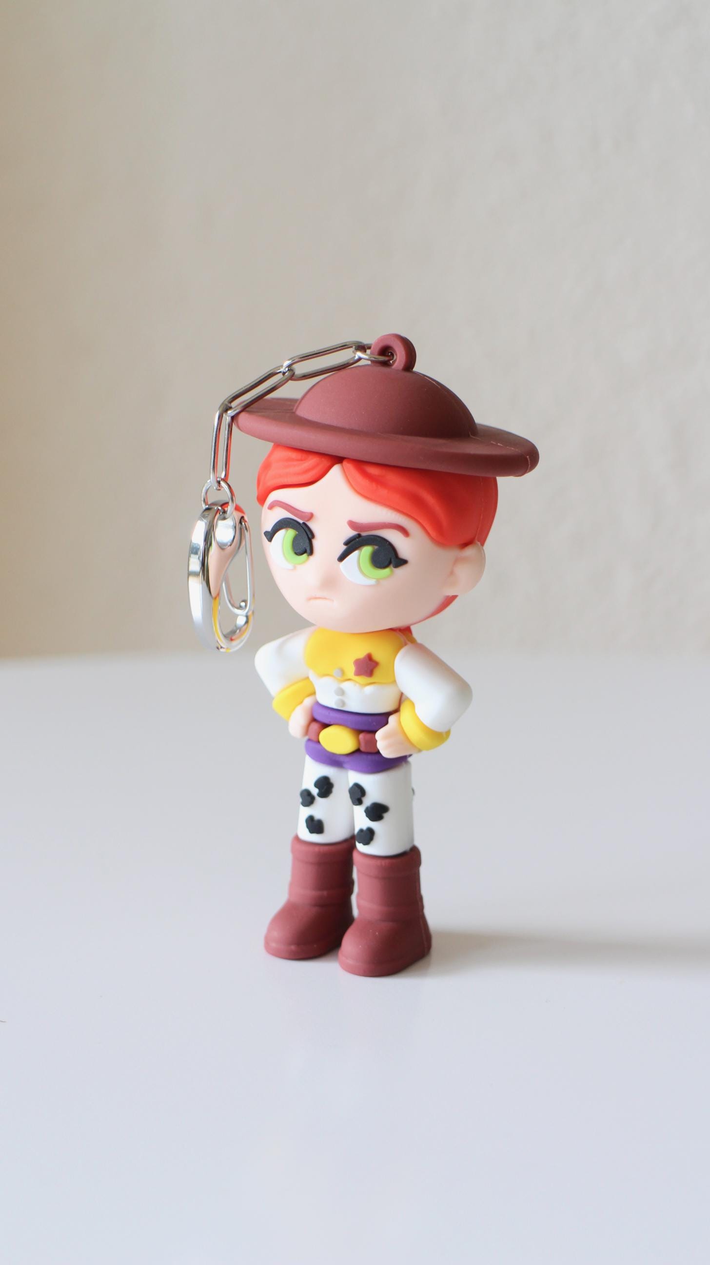 Toy Story Jessie Keychain in Silver Stainless Steel, Handmade - Etsy