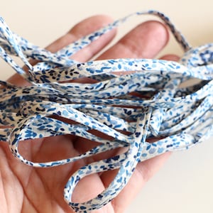 Liberty Katie and Millie blue floral cord