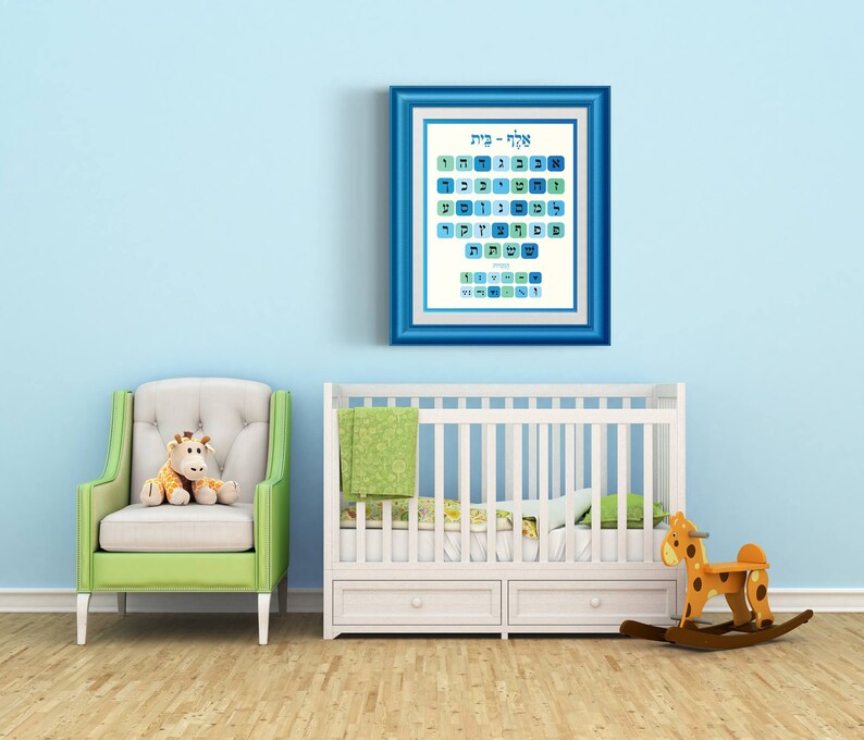 Alef Bet Poster for Children - Etsy