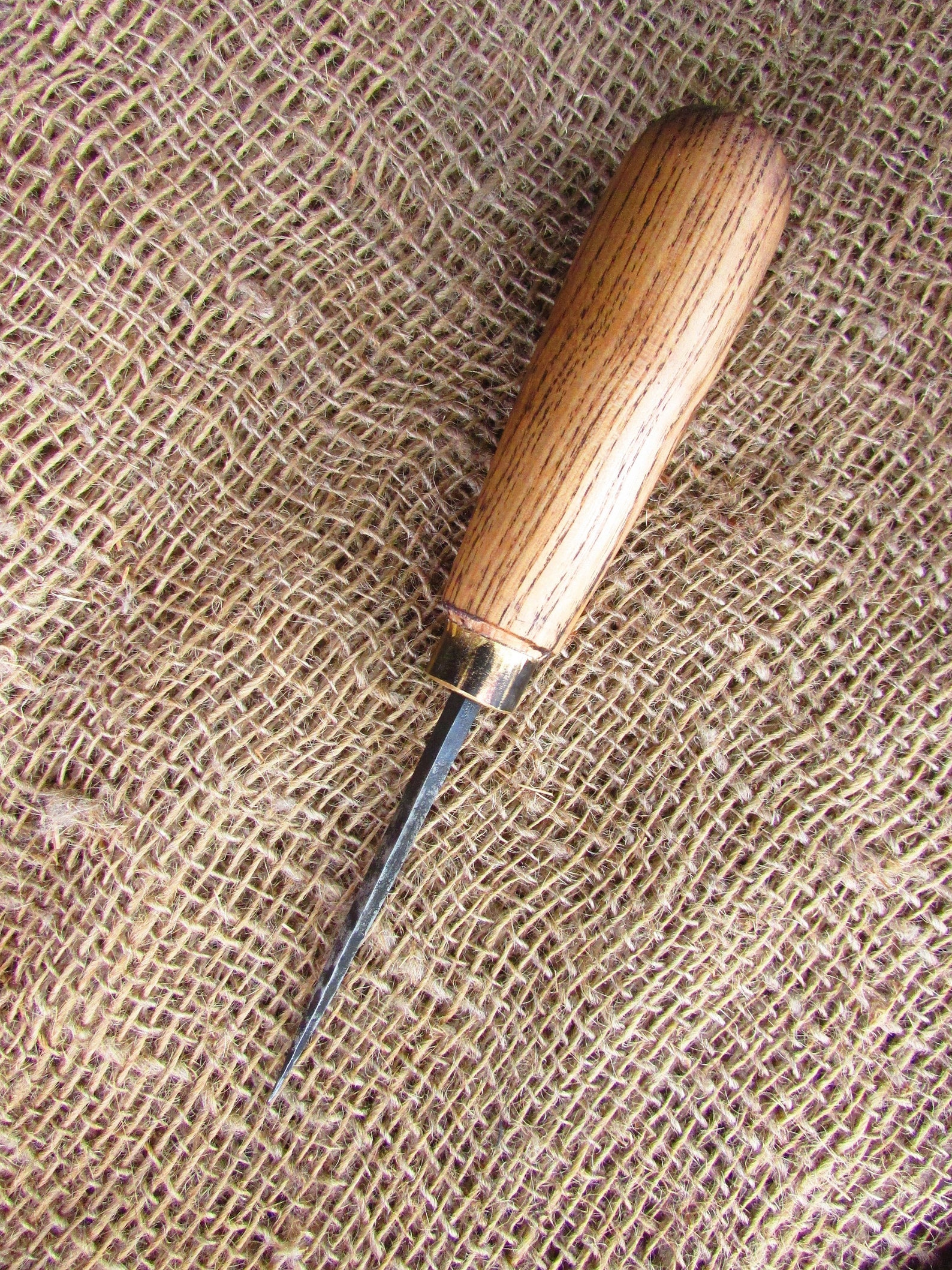 faceted awl. Stitching awl. Leather tool. Etsy