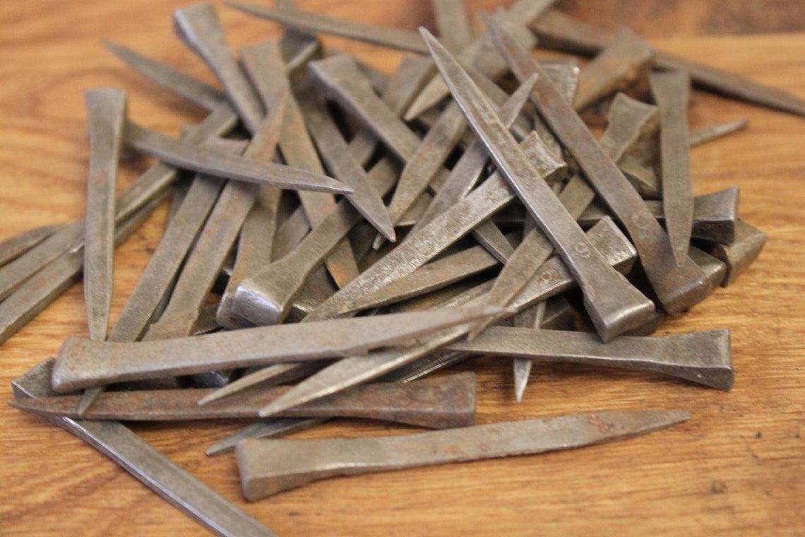 Horseshoe Nail. Vintage Nail. Decorative Nail. Square Etsy