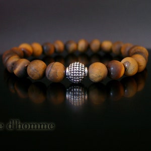 Men's matte tiger's eye bracelet Ref: BN-369