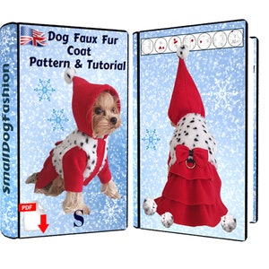 Dog clothes pattern Dog Coat pattern PDF dog clothes Small dog pattern Dog clothes small  Pattern dog hood  Winter Dog Coat For small dogs