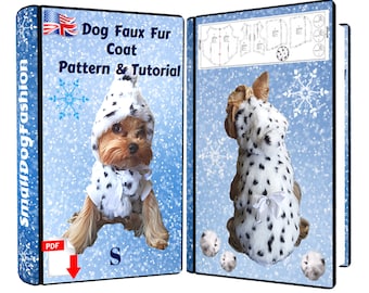 Dog clothes pattern Dog Coat pattern PDF dog clothes Small dog pattern Dog clothes small  Pattern dog hood  Winter Dog Coat   For small dogs
