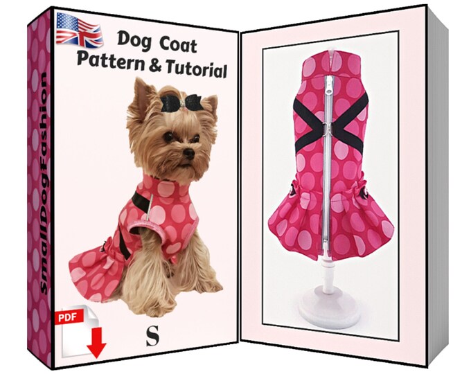 Dog Coat Sewing Pattern PDF Small Dog Clothes Dog Outfit Clothes Small