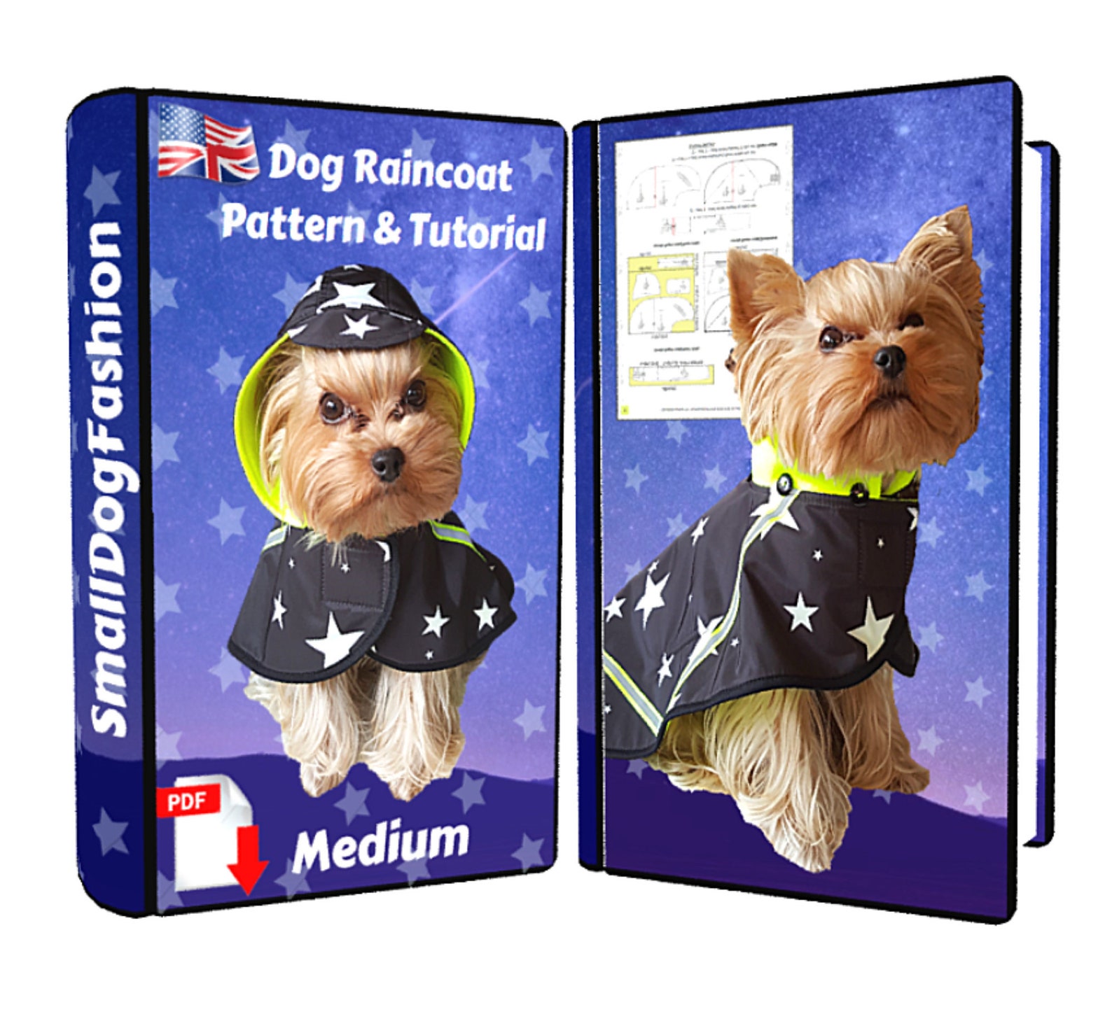 Small Dog Coat PDF Sewing Pattern Small Dog Clothes Dog Hoodie Etsy