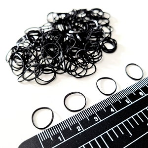 Black rubber bands for dog hair bands Dog grooming lightweight elastic bands mini rubber bands braids hair dog hairstyle 350 pieces package image 3