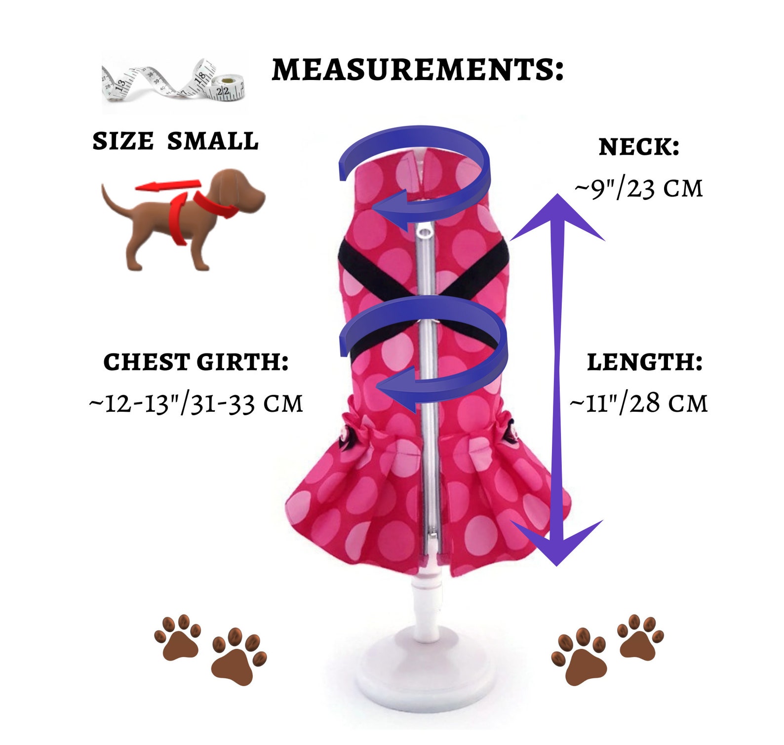 Dog Coat Sewing Pattern PDF Small Dog Clothes Dog Outfit Etsy