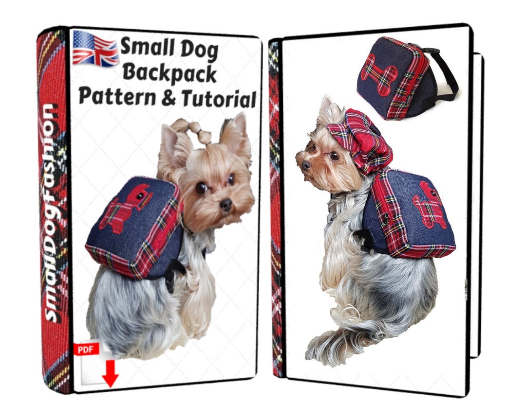 For Small Dog Zippered Backpack Pattern Harness Backpack for Dog