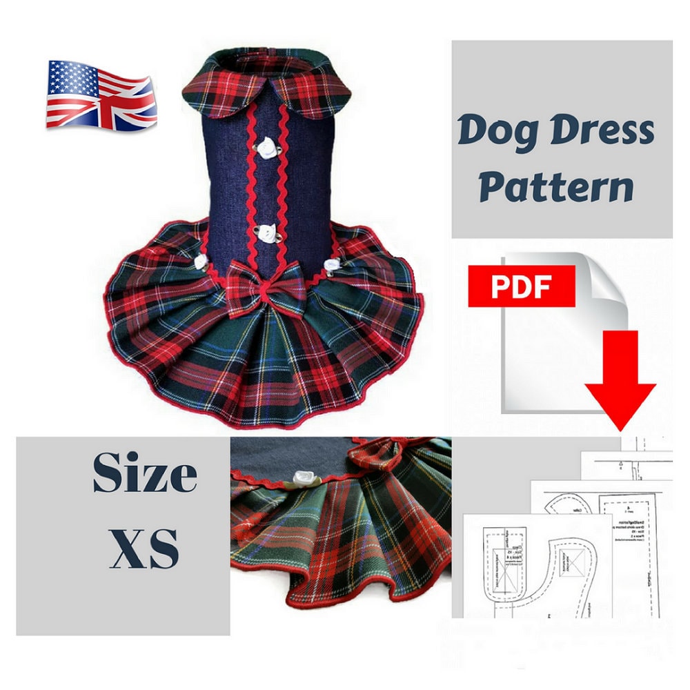 Dog clothes pattern PDF girl dog - Il Fullxfull.1544235437 T1ht 