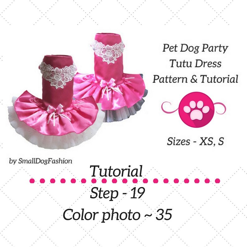 Dog Dress Pattern Dog Wedding Dress Pattern Dog Clothes Small Etsy Canada