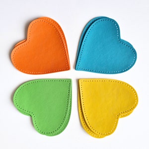 Sew on Patches of imitation leather heart elbow patches leather patches sew on elbow patches knee patches fake leather patches heart patches image 6