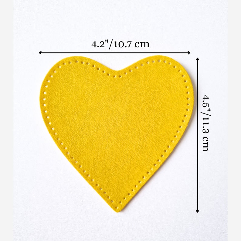 Sew on Patches of imitation leather heart elbow patches leather patches sew on elbow patches knee patches fake leather patches heart patches image 4