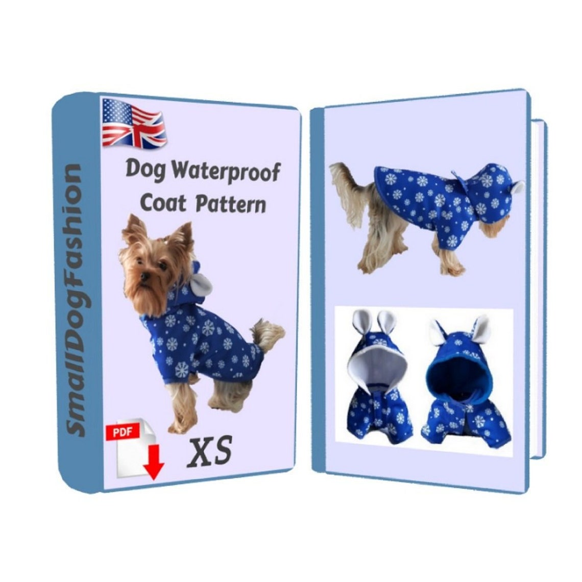 Dog Coat Pattern Dog Clothes Patterns for Sewing Small Dog Etsy Canada