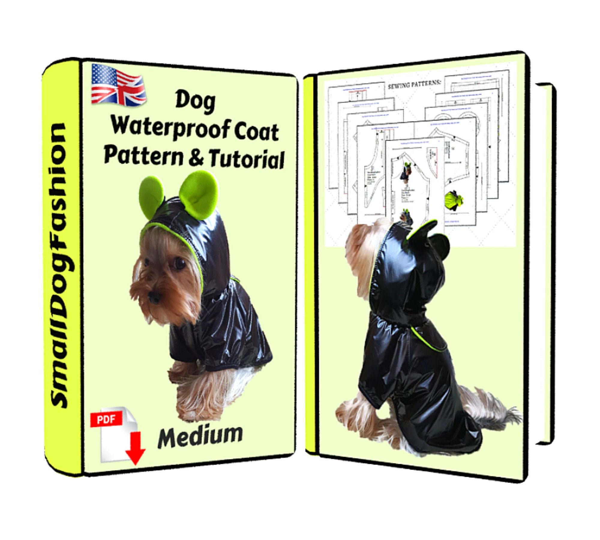 Coat Sewing Pattern for Dog PDF Small Dog Clothes Pattern Etsy