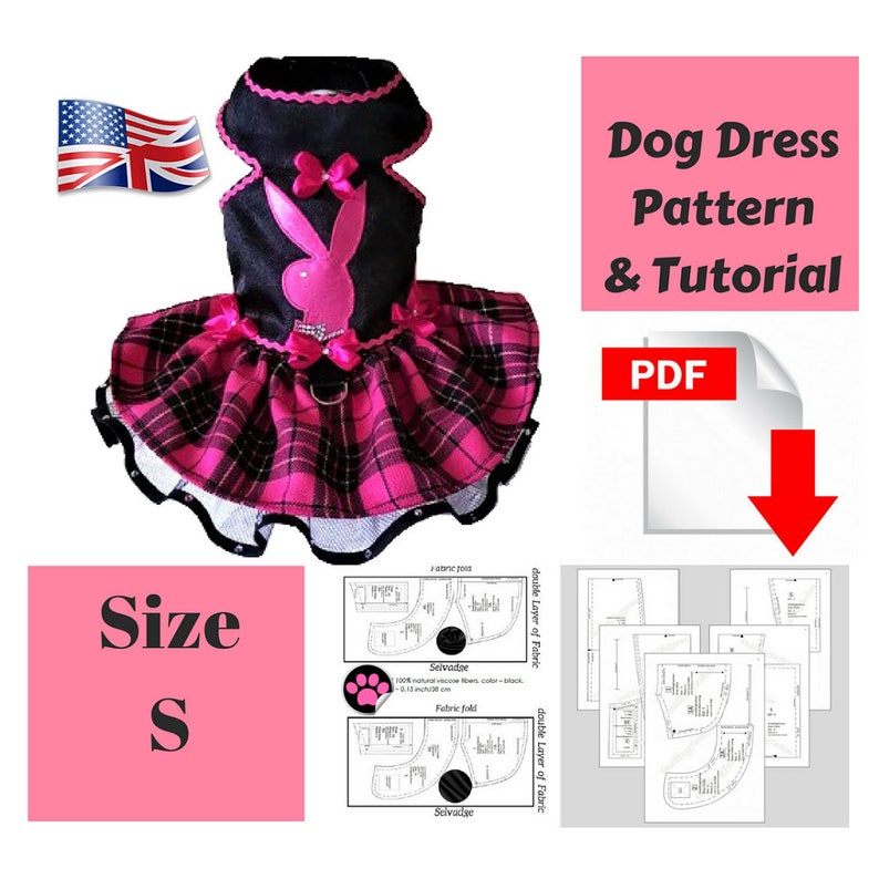 Dog Dress Dog Clothes Pattern Dog Dress Pattern Dog Clothes Etsy