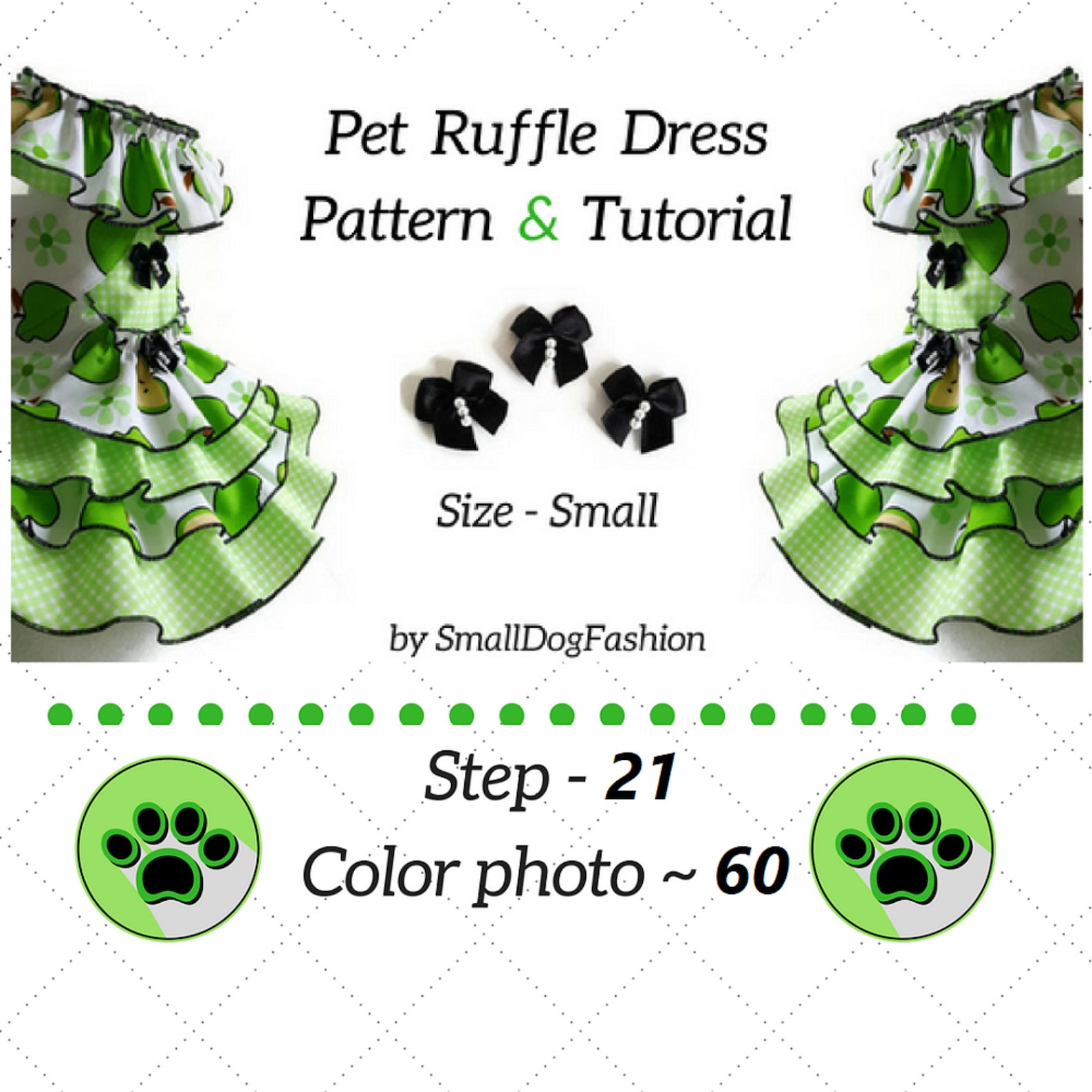 Girl dog clothes pattern Dog dress pattern Dog clothes small Etsy España