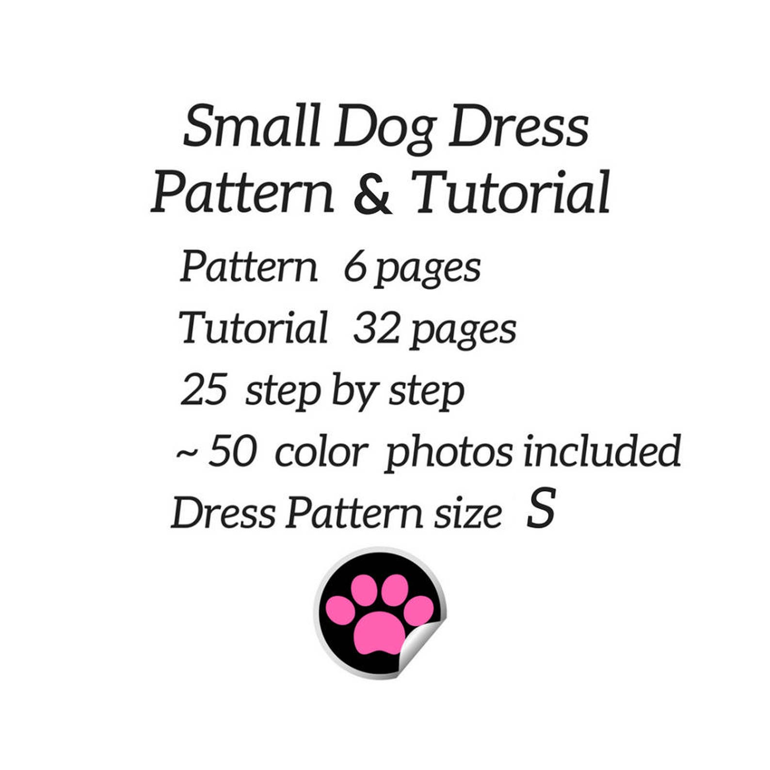Dog Dress Dog Clothes Pattern Dog Dress Pattern Dog Clothes Etsy