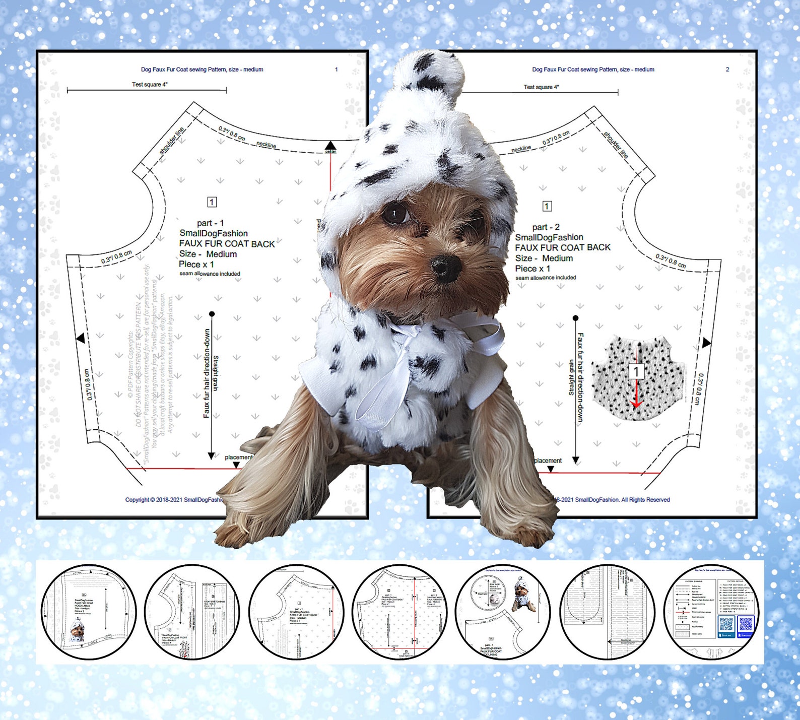Pattern Dog Clothes Small Dog Clothes Pattern Dog Coat Pattern Etsy