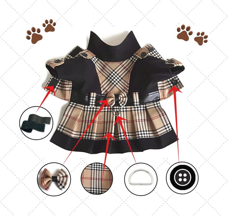Dog clothes Coat sewing patterns for small dogs PDF dog clothes small Dog coat pattern Small dog fashion pdf pattern for dog coat sewing PDF image 9