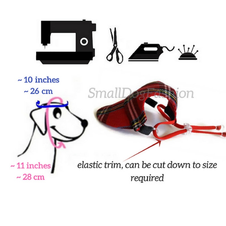 Puede incluir: Sombrero de perro de cuadros rojos y negros con una correa el&aacute;stica ajustable. El sombrero mide aproximadamente 26 cm de circunferencia y la correa es ajustable para adaptarse a la mayor&iacute;a de los perros. El sombrero est&aacute; hecho de una tela suave y c&oacute;moda y es perfecto para mantener las orejas de tu perro calientes en invierno.
