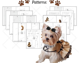 Dog and Cat Clothes Sewing Patterns: Sew for Your Small Pets. Create  Individual Pattern for Your Pet - Shirt, Dress, Coat, Polo, Jacket, Overall  Sewing Patterns: Kim, Liliana: 9798483047087: : Books