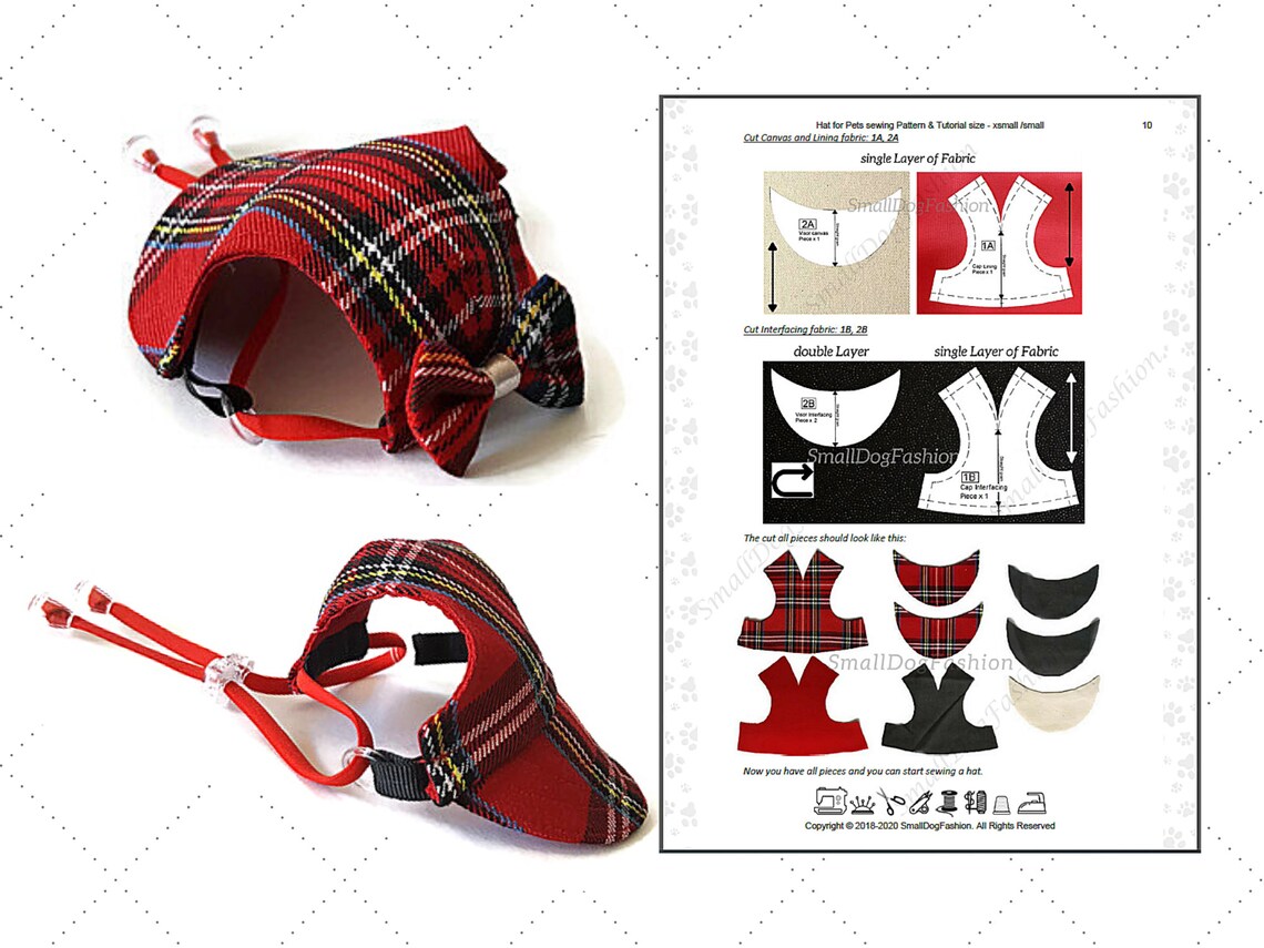 Dog Clothes Pattern a Set of Sewing Patterns for Xsmall Dogs Etsy