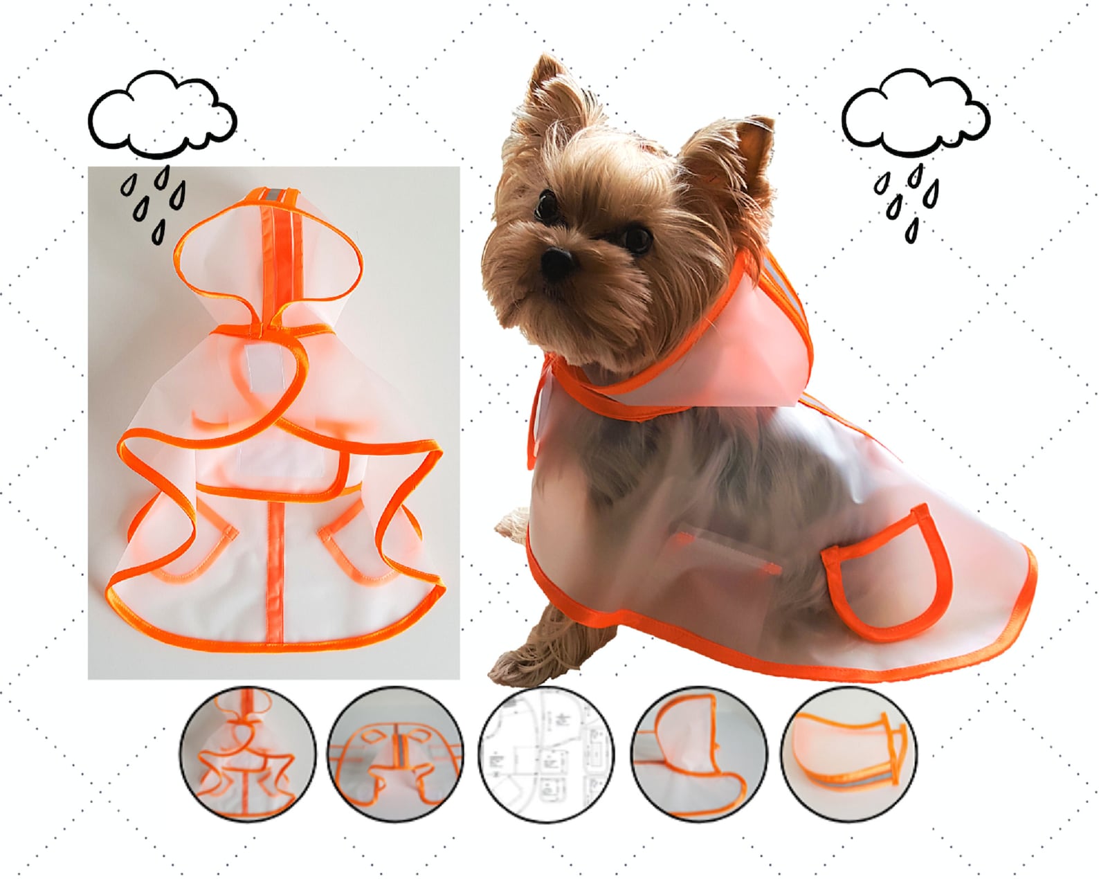 Dog Coat Pattern PDF Small Dog Clothes Patterns Dog Coat Etsy