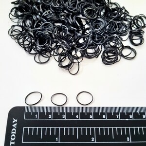 Black rubber bands for dog hair bands Dog grooming lightweight elastic bands mini rubber bands braids hair dog hairstyle 350 pieces package image 6