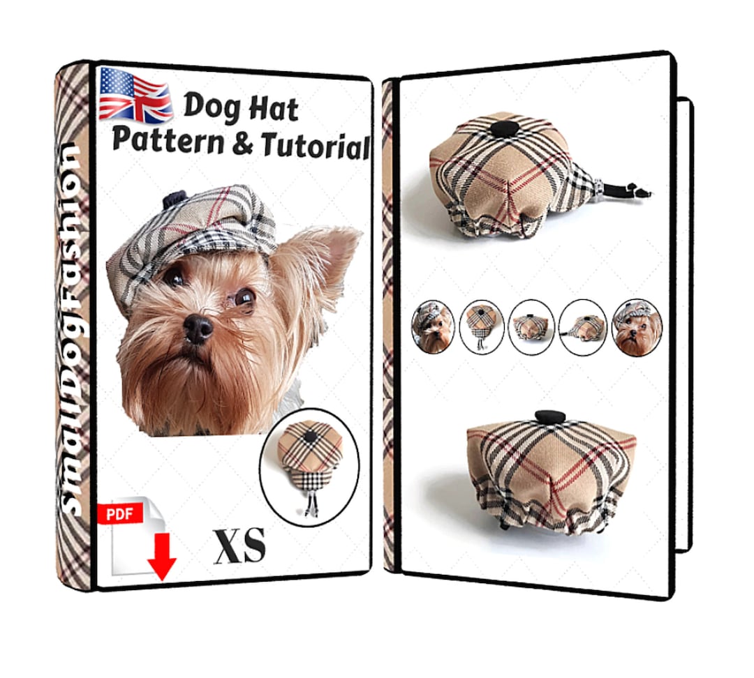 Small Dog Hat Pattern for Dog Pet Hat PDF Dog Hat Sewing Pdf Dog