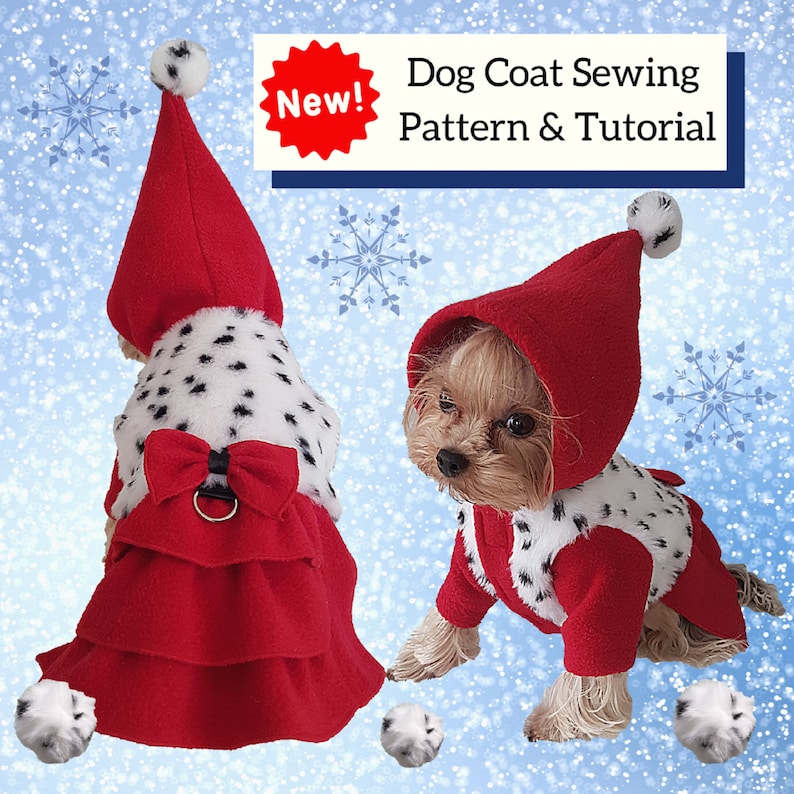 Dog Coat Pattern Dog Clothes Patterns for Sewing Small Dog Etsy