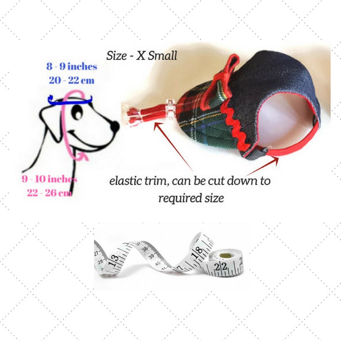 Small dog hat pattern for dog Pet hat PDF Dog hat sewing Pdf Etsy