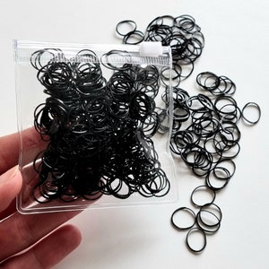 Black rubber bands for dog hair bands Dog grooming lightweight elastic bands mini rubber bands braids hair dog hairstyle 350 pieces package image 5