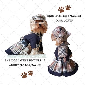 Dog clothes Coat sewing patterns for small dogs PDF dog clothes small Dog coat pattern Small dog fashion pdf pattern for dog coat sewing PDF image 8