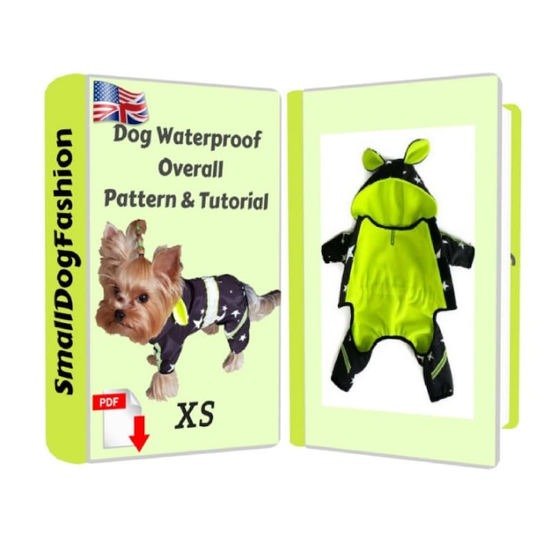 Waterproof Dog Coat with Hood Pattern PDF Dog Coat Pattern PDF Etsy