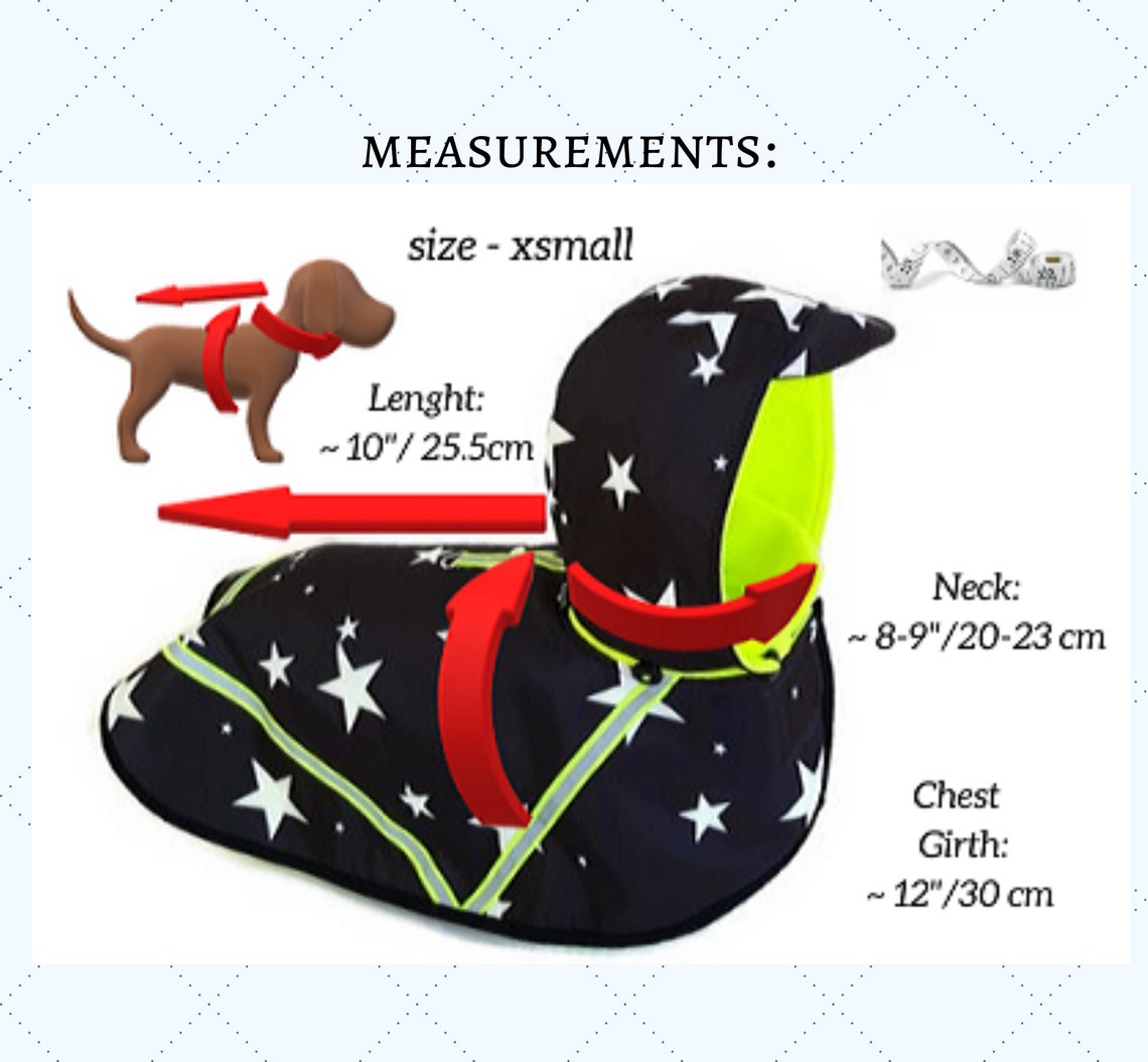 Small Dog Coat PDF Sewing Pattern Small Dog Clothes Dog Hoodie Etsy