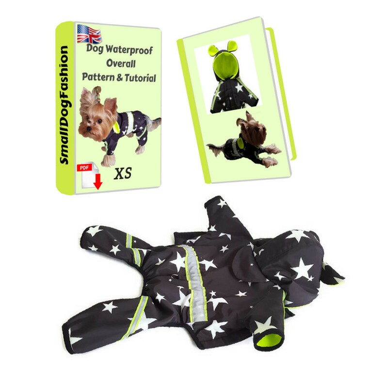 Waterproof Dog Coat with Hood Pattern PDF Dog Coat Pattern PDF Etsy