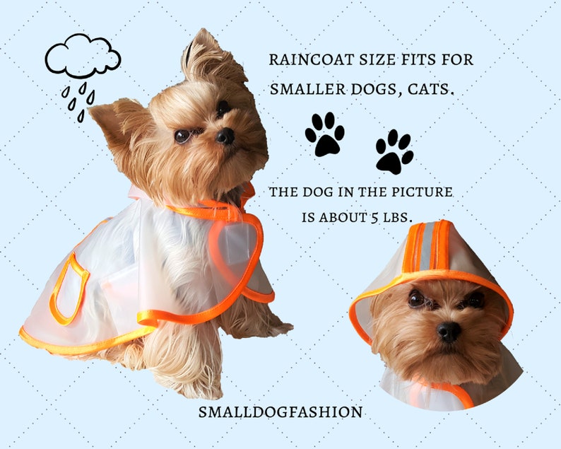 Dog Raincoat with Hood Sewing Pattern Waterproof dog coat Etsy